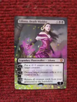 Liliana, Death Wielder 78 MTG Lorwyn Eclipsed Commander Hand Painted Altered Art - Image 2