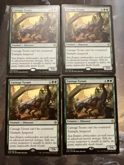 4x Carnage Tyrant Ixalan NM Mtg - Image 1