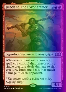 MTG Imodane, the Pyrohammer (137/475) Wilds of Eldraine NM FOIL - Image 1