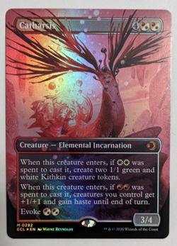 Catharsis (0292) Borderless, Lorwyn Eclipsed ECL, Magic MtG, FOIL - NM! - Image 1