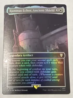 Rammas Echor, Ancient Shield - Foil - Borderless Near Mint 0505 - Image 1