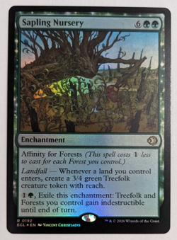 Sapling Nursery (0192) Lorwyn Eclipsed ECL, Magic MtG, FOIL - NM! - Image 1