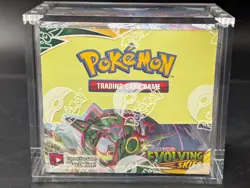 #2 Pokemon Evolving Skies Booster Box SEALED w/ Acrylic Case Mint Sword & Shield - Image 1