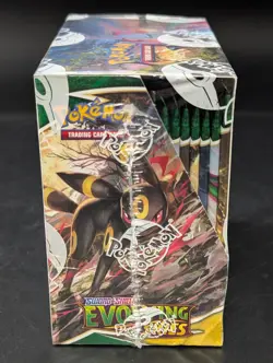 #2 Pokemon Evolving Skies Booster Box SEALED w/ Acrylic Case Mint Sword & Shield - Image 5