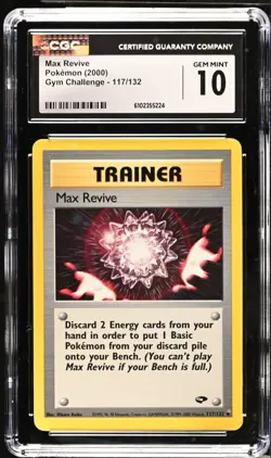 Pokemon 2000 Max Revive Gym Challenge 117/132 CGC 10 - Image 1