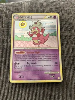 Slowking 12/123, Pokemon HeartGold & SoulSilver, Holo Rare, NM - Image 1