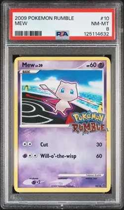 2009 POKEMON RUMBLE #10 MEW PSA 8 - Image 1