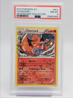 CHARIZARD 2016 POKEMON XY GENERATIONS RADIANT COLLECTION RC5/RC32 PSA 8 Q0004 - Image 1