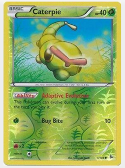 Caterpie 1/106 | Mint/Near Mint | Reverse Holo | Pokemon Flashfire - Image 1