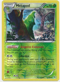 Metapod 2/106 | Mint/Near Mint | Reverse Holo | Pokemon Flashfire - Image 1