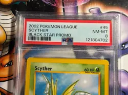 2002 Pokemon Game ~ Black Star Promo ~ Scyther #45 ~ PSA 8 NM-MT - Image 2