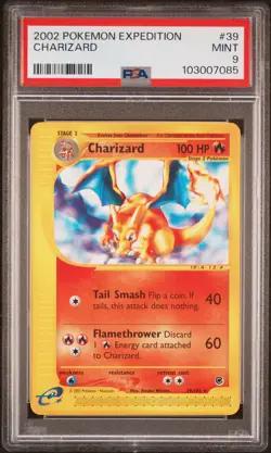 2002 POKEMON EXPEDITION #39 CHARIZARD PSA 9 - Image 1