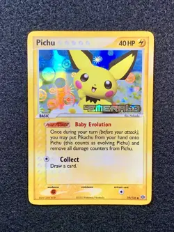 Pokemon EX Emerald Pichu 59/106 Reverse Holo Stamped - Near Mint - Image 1
