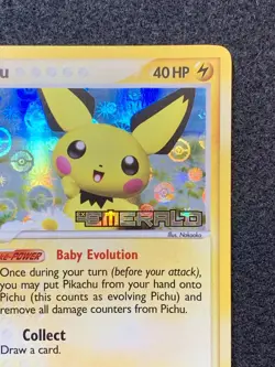Pokemon EX Emerald Pichu 59/106 Reverse Holo Stamped - Near Mint - Image 4
