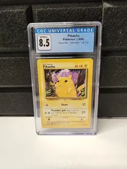 1999 Pokemon Base Set Unlimited 4-Card Lot Kanto Starters All CGC 8.5 - Image 2