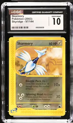 Pokemon 2003 Skarmony Skyridge 97/144 CGC 10 - Image 1