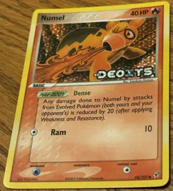 2005 Pokemon Ex Deoxys Numel Stamped Reverse Holo 68/107 NM/LP Vintage 🔥🔥🔥 - Image 1