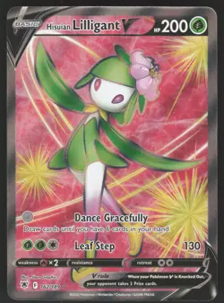Hisuian Lilligant V 162/189 Ultra Rare Pokemon TCG Astral Radiance NM - Image 1