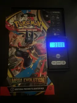 (VERY HEAVY) 33.11g Pokemon TCG Mega Evolution Sleeved Booster Pack (SEALED)✅ - Image 1