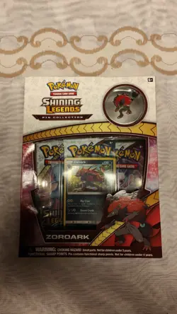 Pokemon TCG Shining Legends Pin Collection Box Zoroark New - Image 1