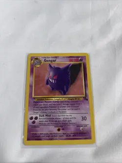 Pokemon Gengar Non Holo Rare 5/62 Fossil Base Set Vintage 1999 - Image 1
