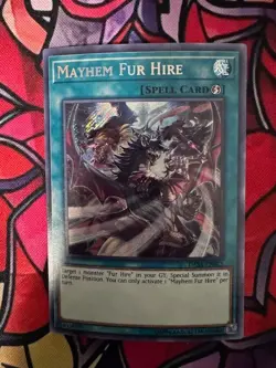 Mayhem Fur Hire DASA-EN025 Secret Rare NM-M Unlimited Edition - Image 1