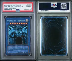 Yu-Gi-Oh Obelisk the Tormentor JMP-EN004 Secret Rare PSA 8 - Image 3