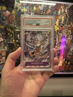 2023 Monkey D. Luffy P-041 EN Promo | One Piece Pirates Party Vol. 5 PSA 10 - Image 1