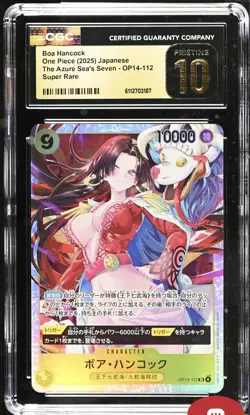 Boa Hancock OP14 112 SR The Azure Sea's Seven ONE PIECE TCG CGC 10 PRISTINE - Image 1