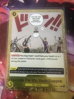 You re the One Who Should Disappear R OP06-115 Foil One Piece English NM - Image 1