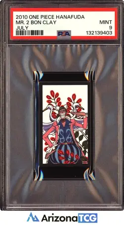 One Piece 2010 Mr. 2 Bon Clay July One Piece Hanafuda PSA 9 - Image 1