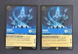 Disney Lorcana Hades Infernal Schemer Fabled Non-foil Qty 2 - Image 1