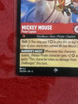 Disney Lorcana: Azurite Sea - Mickey Mouse - Pirate Captain - 103/204 - Image 4