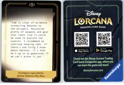 #15 Judy Hopps Case File Insert Double QR Back 2025 Lorcana Whispers in the Well - Image 1