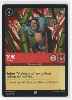 Disney Lorcana Ursula's Return Tong 126/204 Common NON-FOIL - Image 1
