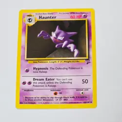 Pokemon Haunter Base Set 2 43/130 WOTC 2000 Uncommon TCG Card Keiji Kinebuchi - Image 1