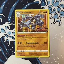 Machamp Prerelease SWSH243 Sword & Shield Promo Lost Origin Stamped Raw Card NM - Image 1