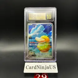 CGC PRISTINE 10 Psyduck AR 199/193 M2a MEGA Dream ex Pokemon Card Japanese 29 - Image 1
