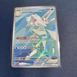 Cetitan Pokemon TCG Surging Sparks Holo Illustration Rare Card 201/191 - Image 1