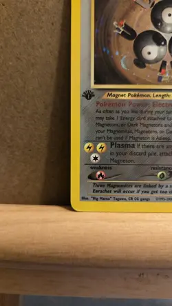 Magneton Neo Revelation 10/64 1st Edition - rare holo LP - ungraded Pokemon Card - Image 4