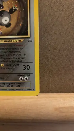 Magneton Neo Revelation 10/64 1st Edition - rare holo LP - ungraded Pokemon Card - Image 5
