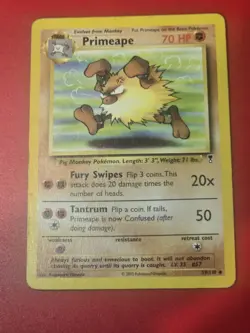 Pokemon TCG Primeape Jungle set 43/64 Uncommon card - Image 1