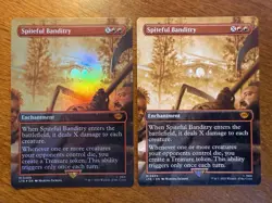 2x Spiteful Banditry Borderless Lot 1x FOIL MTG Lord Of The Rings NM-M 439 - Image 1