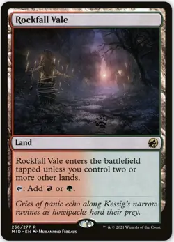 Magic: The Gathering Rockfall Vale Innistrad Midnight Hunt Land #266 - Image 1