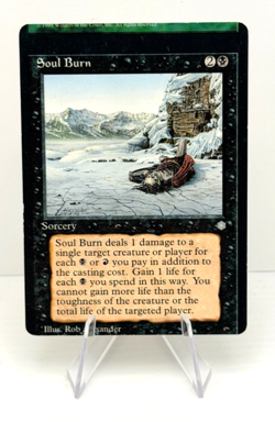 MTG miscut error Soul Burn - Ice Age (ICE) - Image 1