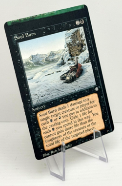 MTG miscut error Soul Burn - Ice Age (ICE) - Image 2