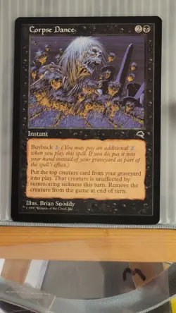 Mtg CORPSE DANCE NM Tempest Reserve List -Argo- - Image 5