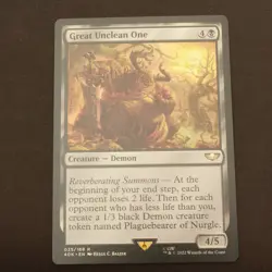 Great Unclean One MTG Warhammer 40,000 (40K) Rare 35 NM - Image 1