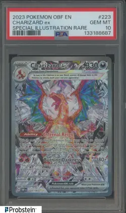 2023 Pokemon OBF En Special Illustration Rare #223 Charizard ex PSA 10 GEM MINT - Image 1