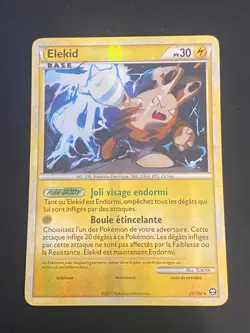 CARTE POKEMON ELEKID 21/102 FR RARE REVERSE HS TRIOMPHE - TBE/EXC - Image 1
